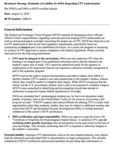 2026-08-14 | 美留学生CPT政策突变?SEVP警告信解读:Day 1 CPT与实习影响评估 1 ask.nyislaw